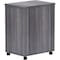 Lorell Pedestal, Mobile, B/B/F, 16"x22"x28-1/4", Weathered Charcoal LLR69560 - alternate 2